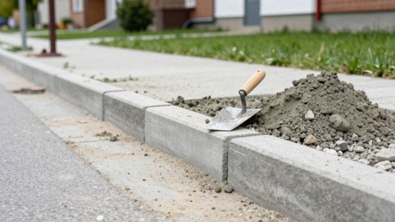 Jak zrobić obrzeża i krawężniki chodnika?