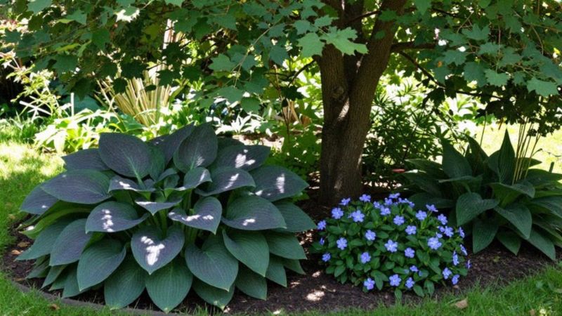 Jak dobrać stanowisko dla bylin o ciemnych liściach?