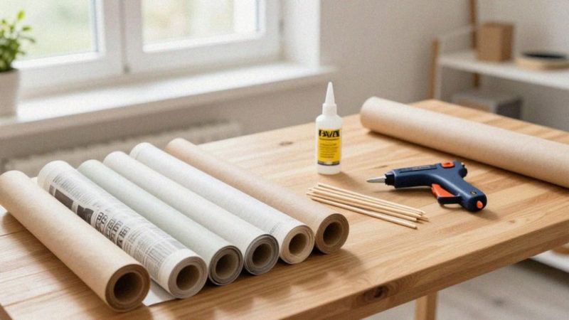Jak przygotować rurki i materiały do plecenia papierowej wikliny?