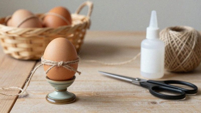 Jak owinąć jajka sznurkiem krok po kroku?