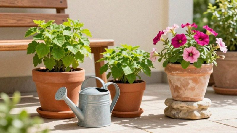 Jak podlewać i nawozić rośliny w donicach?