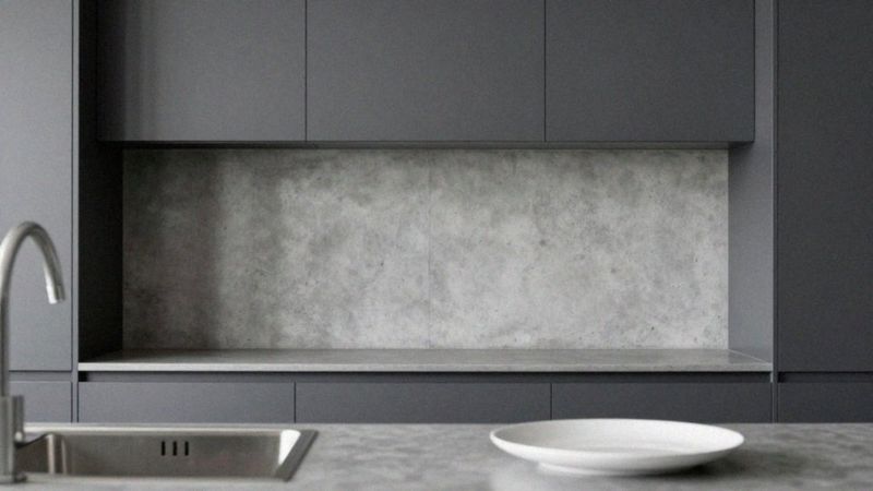 Czy beton architektoniczny nadaje się między szafkami?