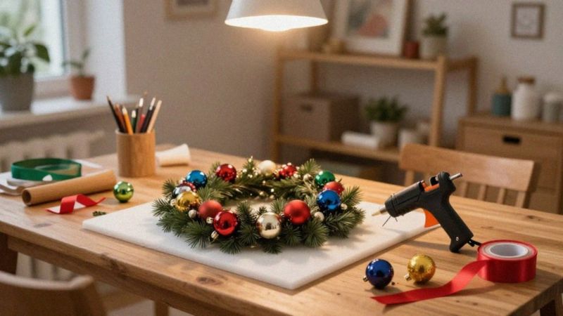 Ile czasu zajmuje wykonanie wianka z bombek?