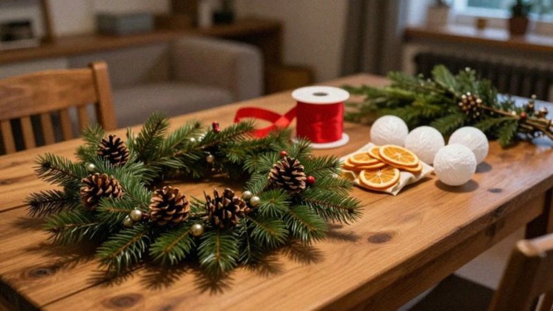 Jakie materiały są potrzebne do stroika świątecznego?