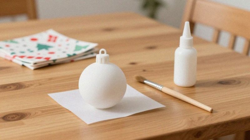 Jak ozdobić bombkę techniką decoupage?