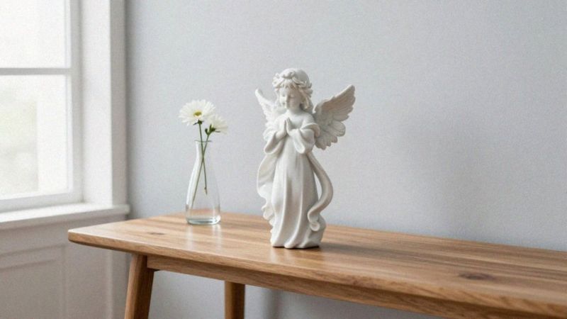 Jak dopasować aniołki porcelanowe białe do wnętrza?