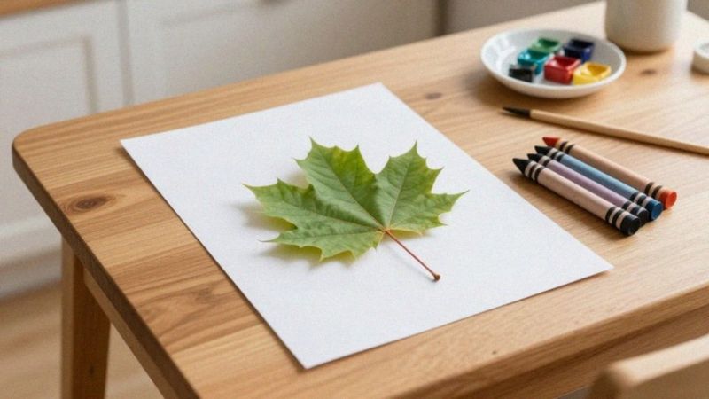 Jak wykonać frotaż i odbitki z liści?