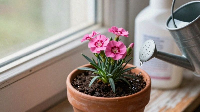 Jak podlewać i nawozić goździki mini?