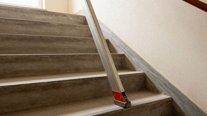 Jak zapewnić stabilność drabiny na nierównych schodach?