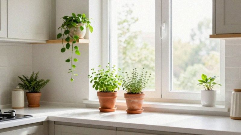 Jak wkomponować rośliny doniczkowe w kuchni?