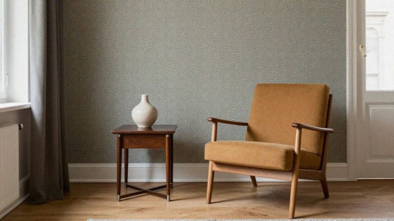 Jak łączyć tapety z meblami vintage?