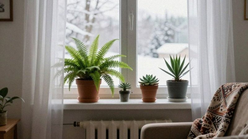 Gdzie ustawić kwiaty doniczkowe zimą?
