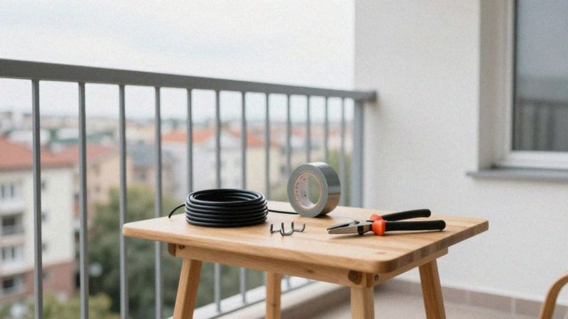 Jak przygotować balkon do montażu lampek?