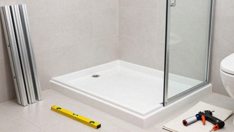 Jak przebiega montaż kabiny 70x100 z wysokim brodzikiem?