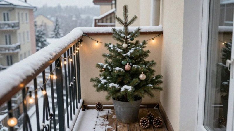 Czy gałązki świerku nadają się na taras i balkon?