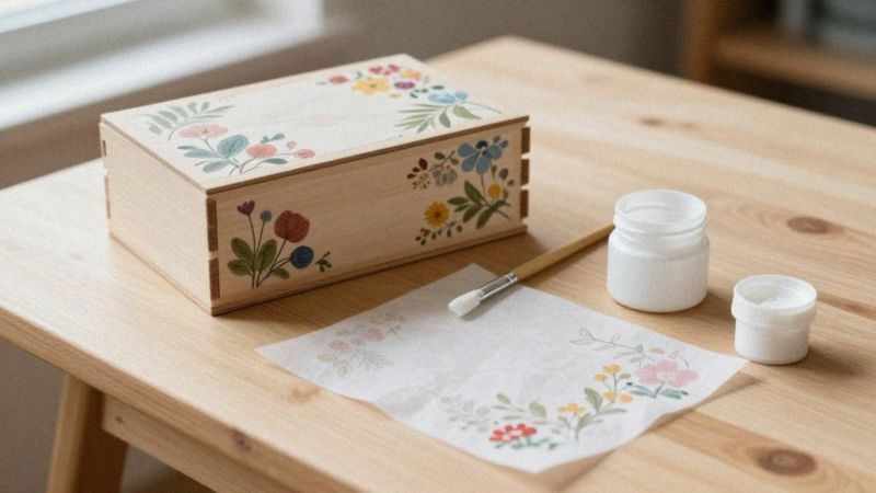 Jak wykonać decoupage na kuferku drewnianym?