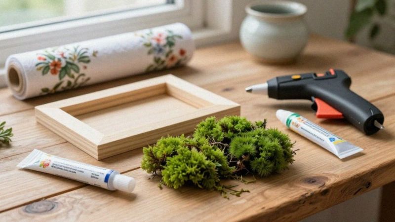 Jakie materiały wybrać do dekoracji z mchu chrobotka?