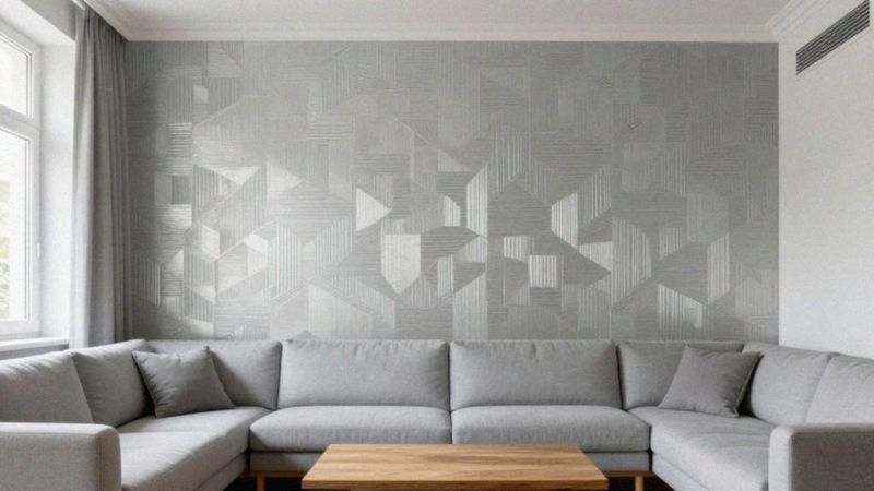 Jak srebrna tapeta geometryczna wpływa na wnętrze?