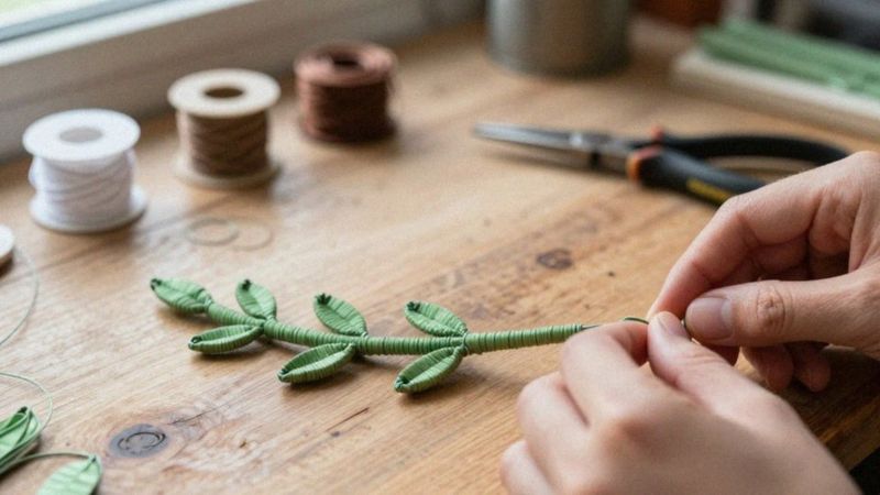 Jak formować i modelować drut florystyczny w papierze?
