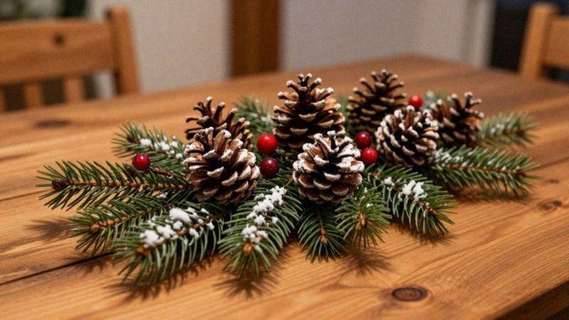 Czy imitacja śniegu pasuje do ozdób naturalnych?