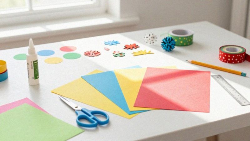 Jakie materiały są potrzebne do choinki z papieru?