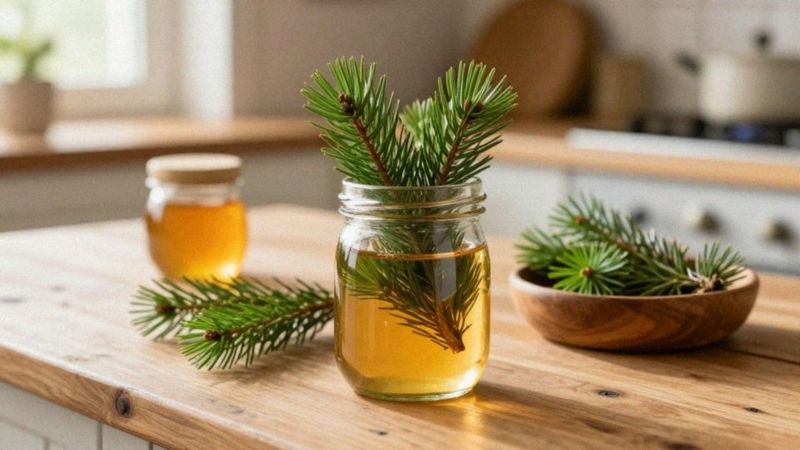 Jakie składniki ma syrop z pędów sosny?