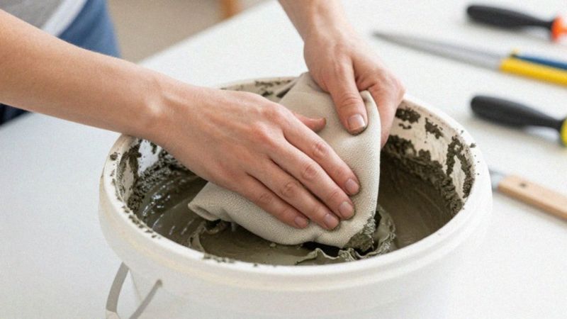 Jak formować donicę przy użyciu tkaniny i formy?