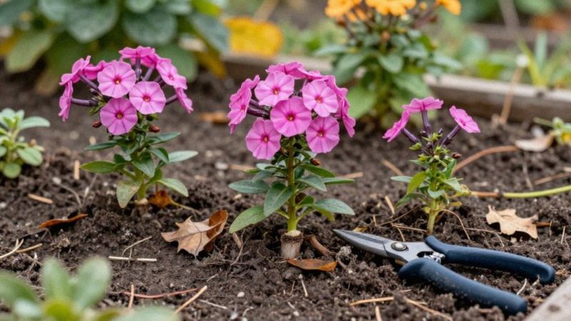 Jak nisko przyciąć pędy floksów?