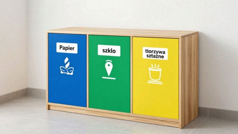 Ile przegród powinien mieć kosz i jak je oznaczyć?
