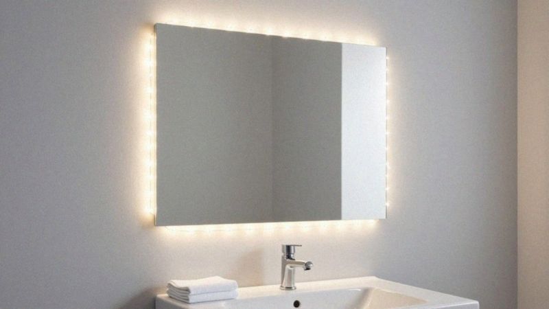 Czy lampki LED nadają się do lustra?