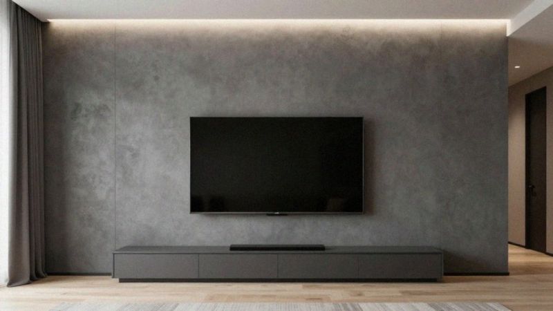 Jak dobrać kolor i materiał ściany pod telewizor?