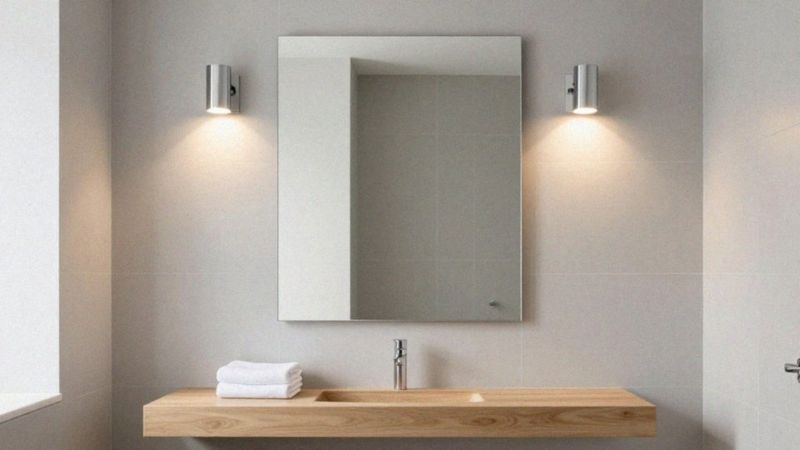 Lustro z oświetleniem czy osobne lampy?