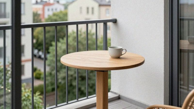 Jakie wymiary powinien mieć stolik na mały balkon?