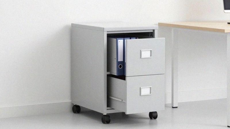 Jak przechowywać dokumenty w metalowej szafce na kółkach?