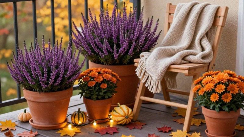 Jak udekorować balkon jesienią?