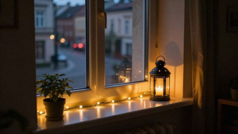 Jak dekoracyjnie oświetlić parapet?