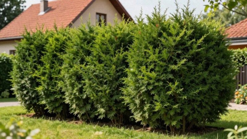 Które odmiany tui nadają się na żywopłot?