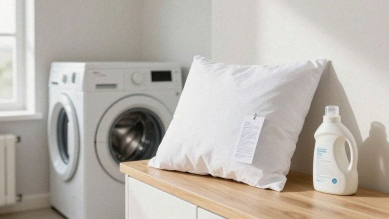 Jak przygotować poduszkę do prania?