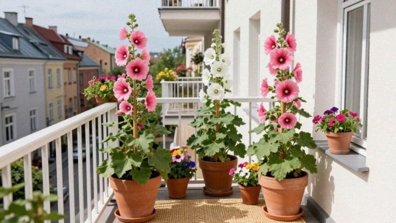 Czy malwy nadają się na balkon?