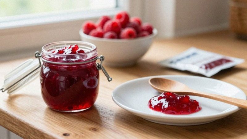 Jak uzyskać gęstość dżemu z malin?