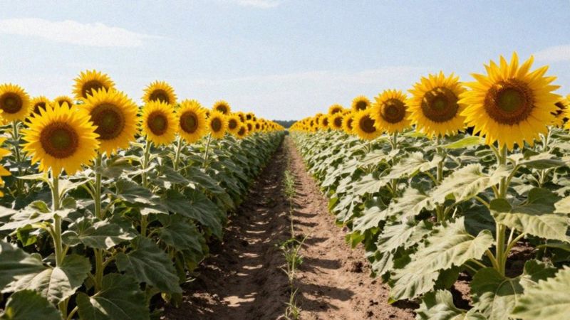 Jak pielęgnować plantację słonecznika na kwiat cięty?