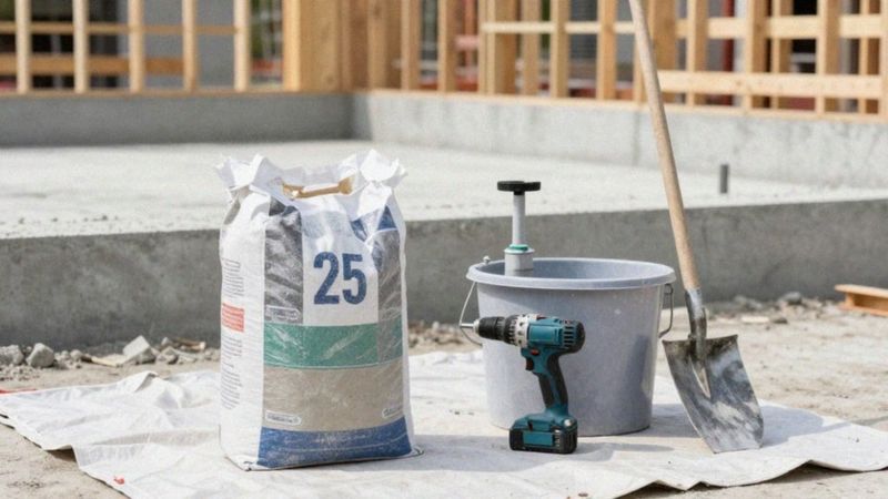 Jak przygotować beton z worka 25 kg?