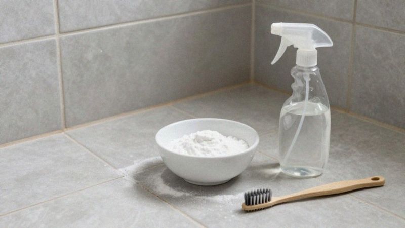 Jak użyć sody oczyszczonej i octu na fugi?
