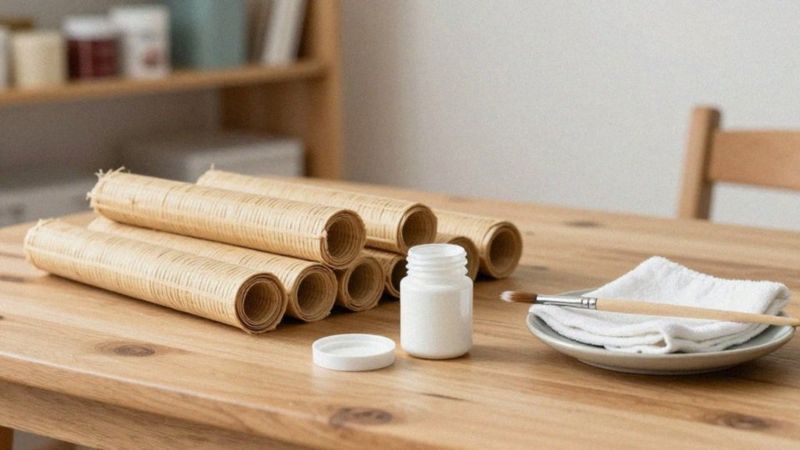 Jak przygotować papierową wiklinę do malowania?