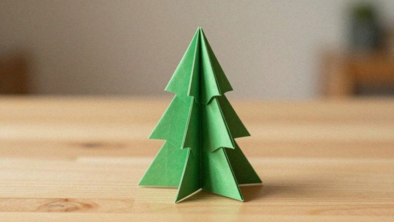 Jak zrobić choinkę origami krok po kroku?