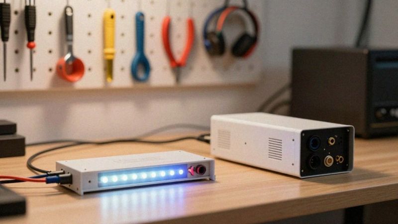 Jak podłączyć sterownik RGB do zasilacza?
