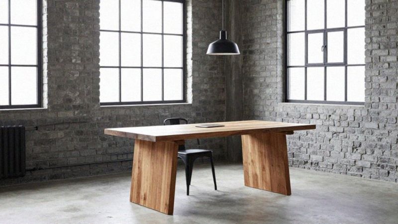 Jakie materiały dominują w industrialnym gabinecie?