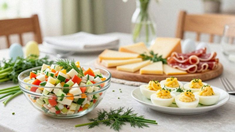 Jakie sałatki i przystawki wybrać na stół?