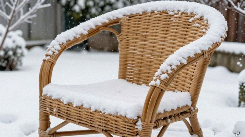 Czy naturalny rattan przetrwa mroźne warunki?