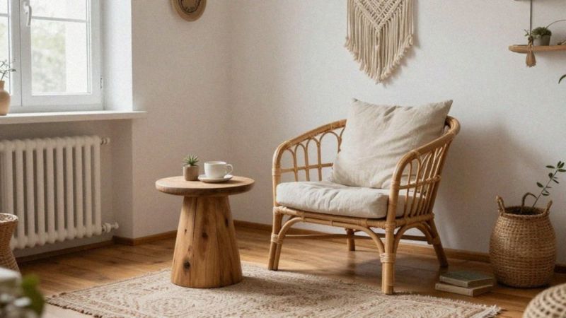 Jakie materiały pasują do aranżacji boho?